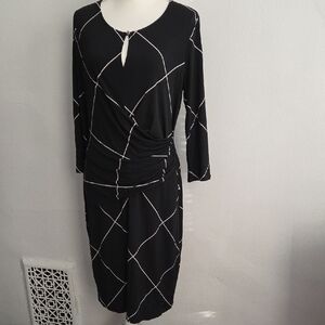 Black And White Grsphic Dress